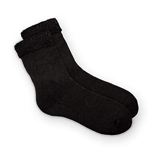 EcoSox Blue Flame Thermal Socks for Men & Women | Super Soft, Warm, & Dry. (Medium - Black) 9511-2 - Main Image