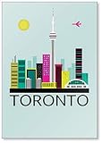 Toronto city Abstract Illustration Fridge Magnet