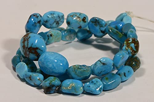 Perles turquoise véritable 16" : finissez-en avec les imitations pour vos bijoux