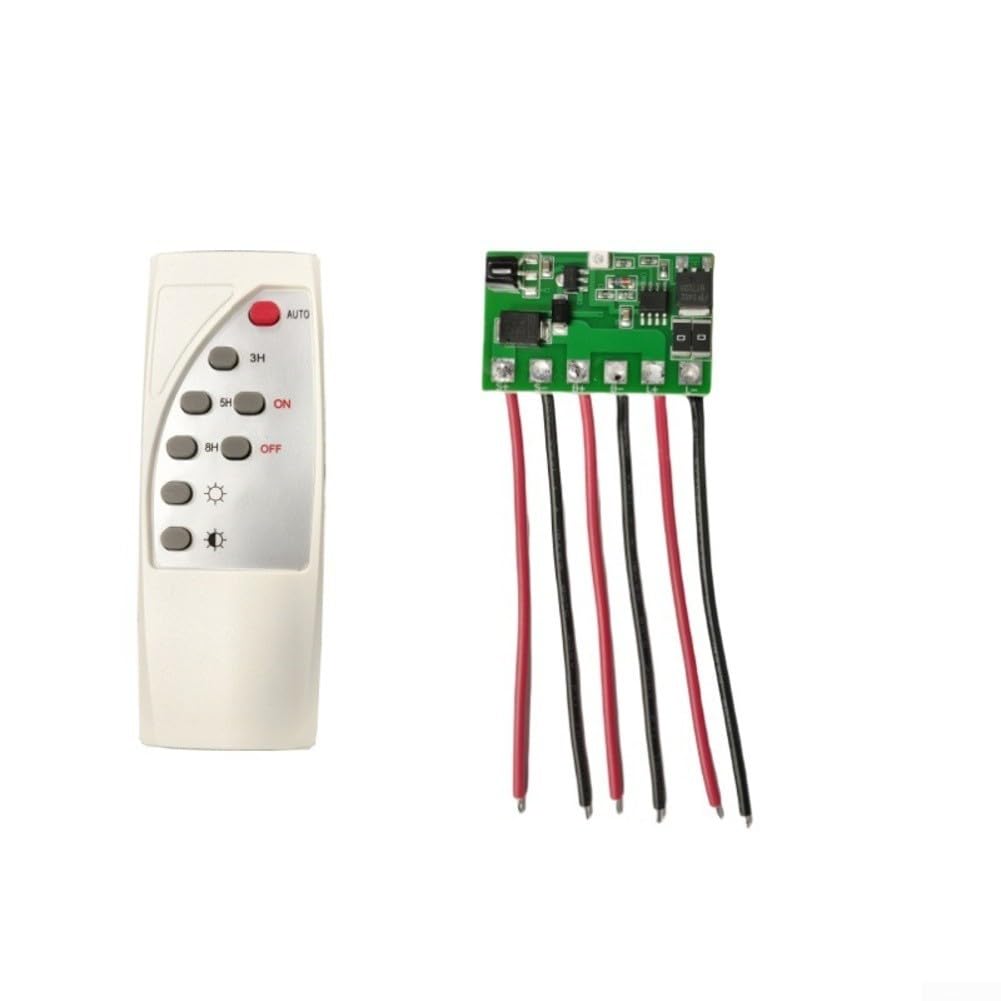 Scheda driver LED per controller di illuminazione stradale solare con telecomando, ingresso 6,4 V-12 V, compatibile con batterie LiFePO4 e al litio, per 5 V-6 V/12 V