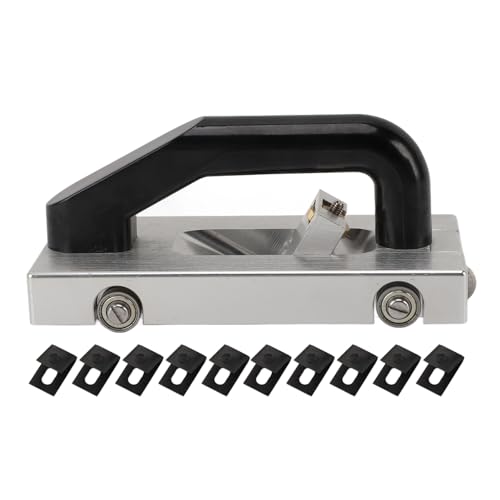 U Type Blade Wheeled Groover Pull Hand Tool, U Type Blade Wheeled Groover Aluminium Alloy Manual Floor Groover Floor Grooving Slotting Pull Hand Flooring Tool Slotter for PVC Plastic Floor Silver