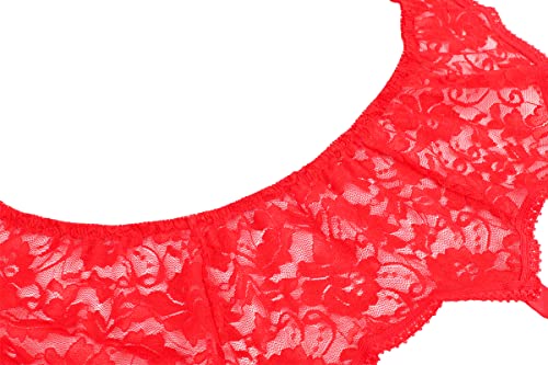 Lace Garter Belt/Sexy Mesh Suspender with 6 Vintage Strap Metal Clip for Women Stocking/Lingerie (Garter Belt Sold Only)