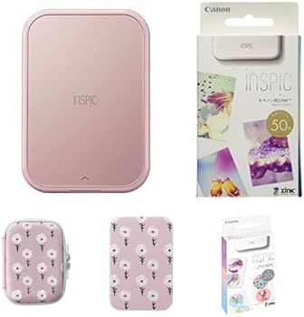 CANON　スマホ専用ミニフォトプリンター　iNSPiC PV-223 Amazon.co.jp: 【5点セット】Canon スマホ専用ミニフォト