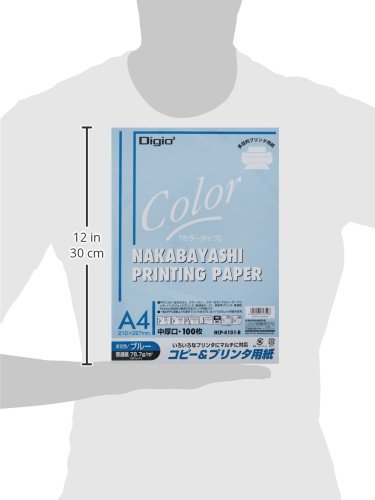 Nakabayashi HCP-4101-B Copy & Printer Paper, Color Type, A4, 100