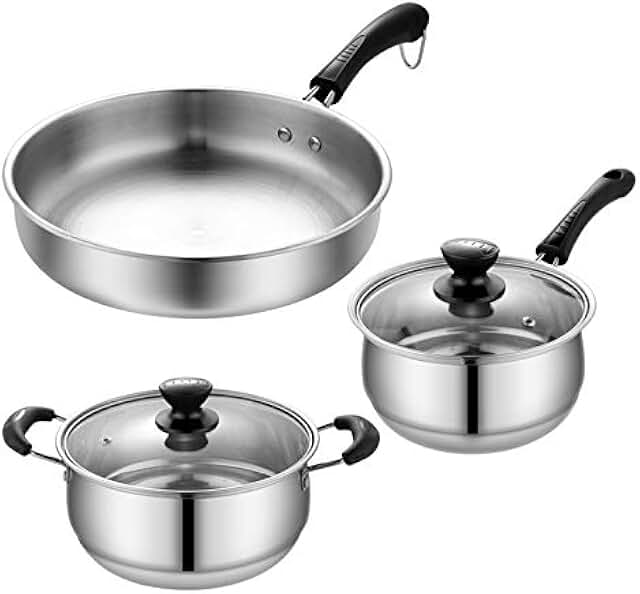Amazon.co.uk Pan Set for Electric Ceramic Hobs