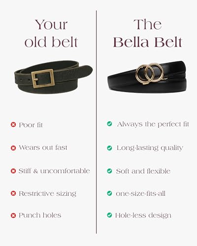 Bella Belt - Ratchet Belt for Women - Womens Belts for Jeans - Fashion Belt for Women - Leather Belt for Dresses4