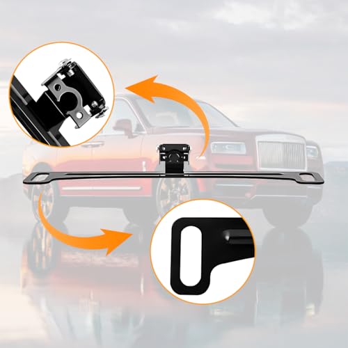 Image of Mandark Car Rear View Camera Bracket, License Plate Dash Backup Cam Mount, Vehicle Back Camera Bracket Installation Tool, Automotive Accessories, Universal for RV, SUV, Truck