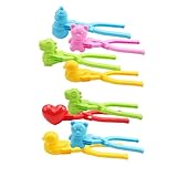 8 Pièces Snowball Maker Clips | Outdoor Winter Play Snow Toys | Snow Ball Clip with Handle | Sand Clay Mold Tools for Kids Snowballs Fight Beach Player