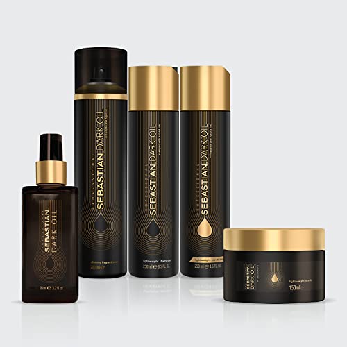 SEBASTIAN PROFESSIONAL DARK OIL – Shampoo mit Jojoba- und Arganöl (250 ml) – schwereloses Haarshampoo für geschmeidig glänzende Haare mit luxuriösem Duft – glättet und pflegt