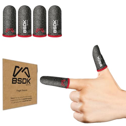 Image of World's Most Durable Thumbsleeve /Fingersleeve | BSDK Gaming Thumb & Finger Sleeve for Mobile Game| 4 Pieces | Metal Box | Made for PUBG, CODM and Freefire