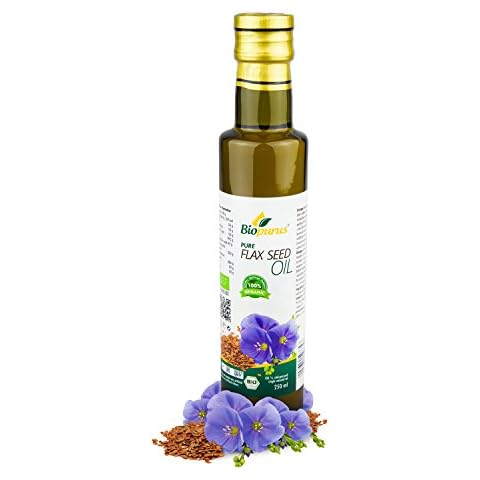 Certified Organic Cold Pressed Flax Seed Oil 250ml Biopurus Cover