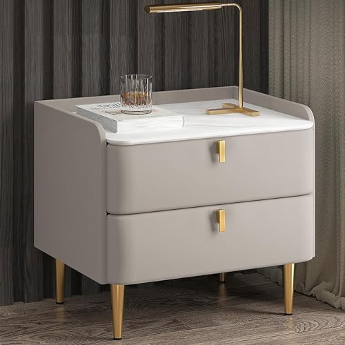 Mesitas de Noche Vintage Gris Marca Generic