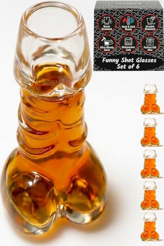 cuzubex Shot Glasses Set of 6, Cups for Tequila,...