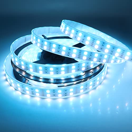 Tira LED RGBW impermeable 16.4 pies 600 LEDs SMD 5050 miniatura 3