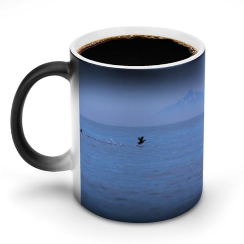 北海道 ケイマフリマグカップ 変色カップ 日本の風景写真 コーヒーカップ 高級 おしゃれ 人気 誕生日プレゼント ギフト 贈り物 彼女 妻 友人 家族 愛する人への素敵なプレゼント バレンタインデー 結婚記念日 プレゼント 350ml