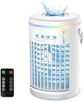 Portable Air Conditioners, 1400ML Mini Air Conditioner Evaporative Personal Cooler Humidifier with Remote, 3 Speeds Mini AC Desktop Cooling Fan for Home Office Bedroom