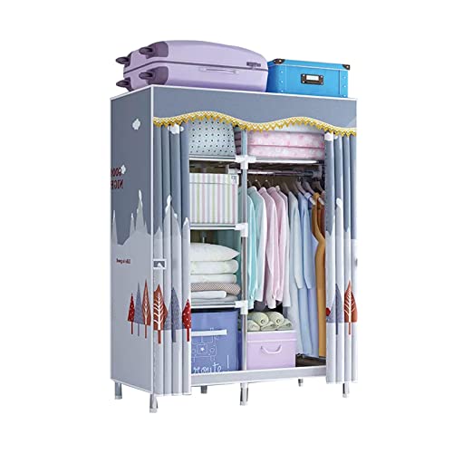 Armoire portable en toile contre le manque de place, grand organiseur pliable 170 cm de haut
