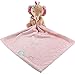 Baby Security Blanket Comforter Lovey by Mama Baby, 100% Cotton Soft and Cuddly (Pink Elephant)