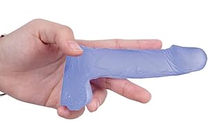 4 Inch Silicone Realistic Mini Dildo,Beginner Anal Plug,Soft Dildo with Curved Shaft...