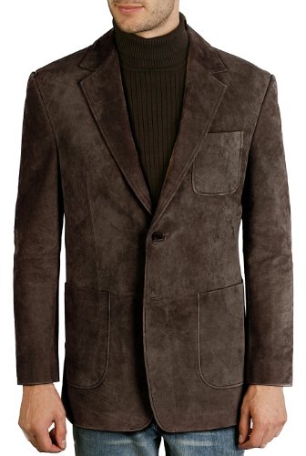 BGSD Men Steve 2-Button Suede Leather Blazer Sport Coat Jacket (Also available in Big and Tall and Short)4