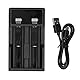 26650 18500 Batterieladegerät, Tragbare USB-Schnellladung mit Überladungsschutz, für Li-Ion/IMR/INR/ICR-Batterien, Kunststoff, Plastik