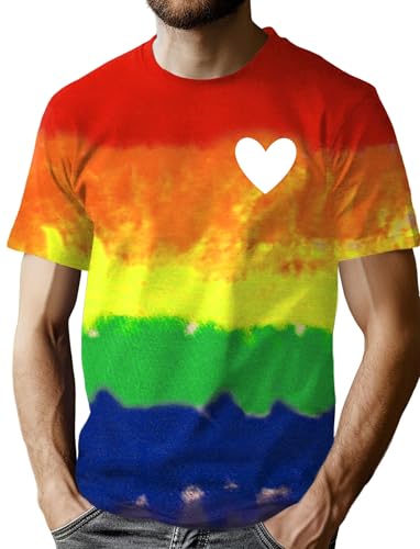 Image of Ithalt Pride Tank Top for Women LGBT Rainbow Flag Shirt Love Heart Graphic Tee Lesbian Gay Pride Sleeveless Vest