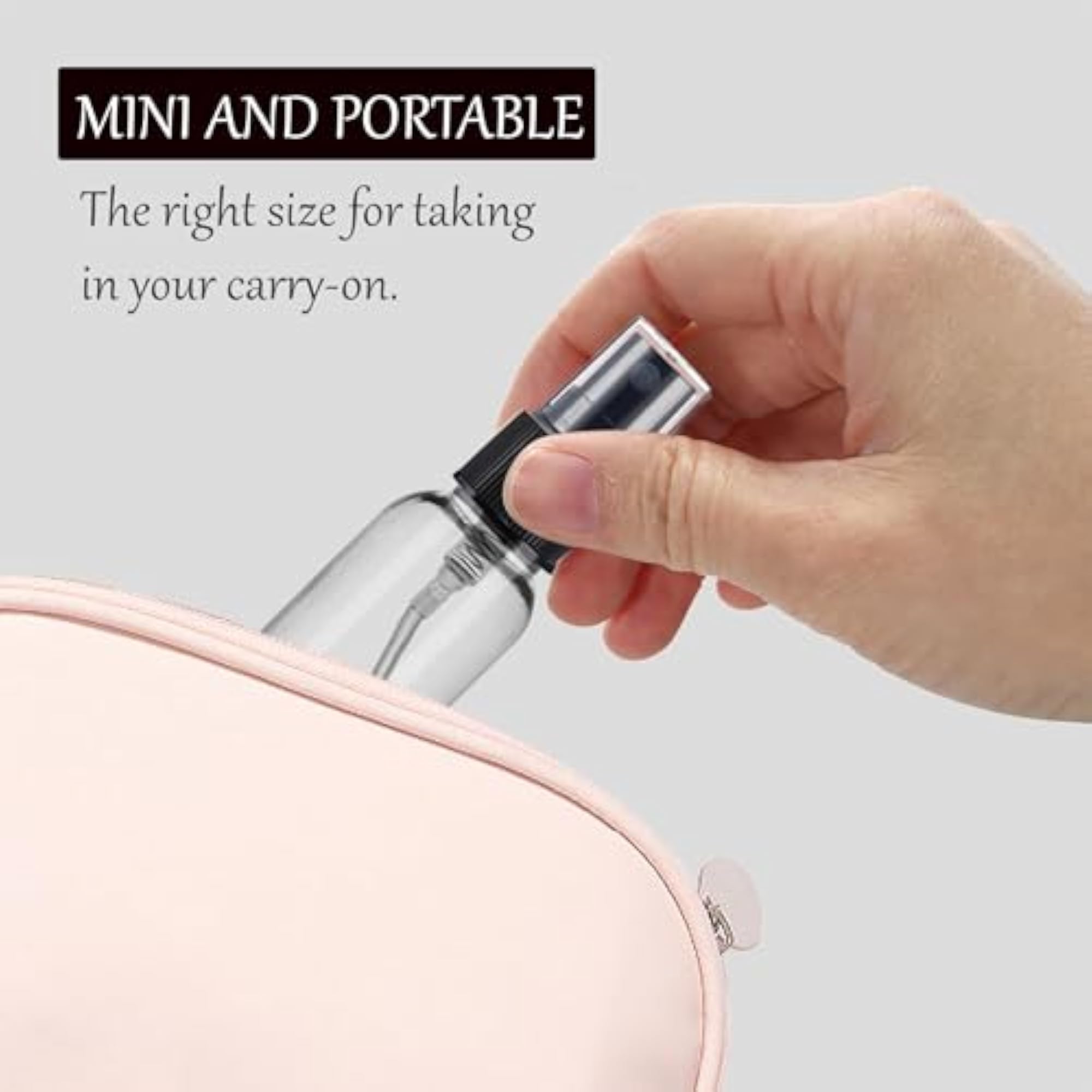 30ml Transparent Plastic Empty Fine Mist Spray Bottle