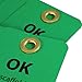 AccuformNMC NMC SPT3 OK - DO NOT ALTER Tag - [Pack of 25] 3 in. x 6 in. 2 Side Cardstock Inspection Tag with Grommet, Black Text on Green Base, American Made Safety Tags, Signs, and Labels