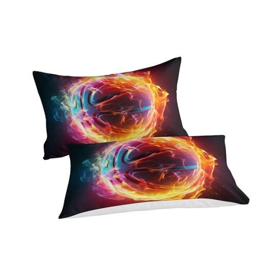 Housse de couette basketball pour lit double 200x200 cm avec 2 taies - 3