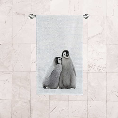 Emperor Penguin Animal Hand Towels Set 2 For Bathroom Kitchen Towels Microfiber Bath Towel Absorbent Dish Fingertip Towel For Guest Gym Spa And Bar 30 X 15 Inch #TOP5