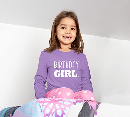 Image of Birthday Girl Shirt Toddler T-Shirt Kid Birthday Party Outfit Tee Gift for Girls 1st 2nd 3rd 4th 5th 6th 7th 8th Tops