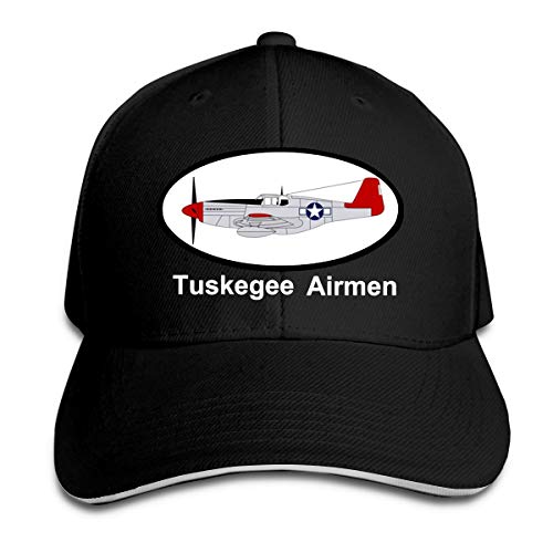 P-51 Redtail - Tuskegee Airmen Baseball Caps Sandwich Caps Black