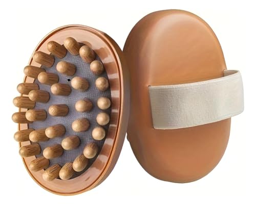 Image of Wood Therapy Massage Tools for Belly Fat and Scalp, Wooden Meridian Body Brush for Cellulite Removal, Hair Growth Scalp Massager Comb, Lymphatic Drainage Wooden Head and Body Massager
