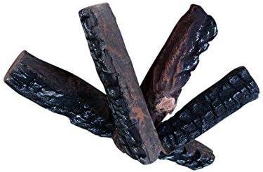 4 Small Pcs of Gas Fireplace Ceramic Logs. All Types of Indoor, Gas Inserts, Ventless & Vent Free, Electric, or Outdoor Fireplaces & Fire Pits. Realistic Clean Burning Accessories