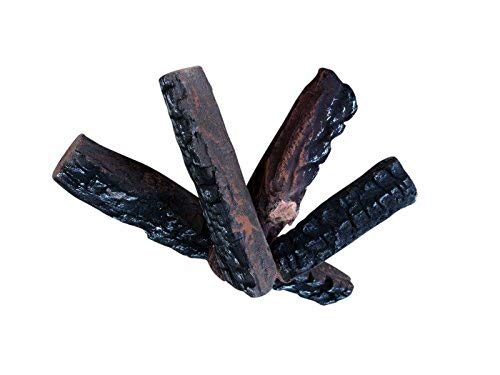 4 Small Pcs Of Gas Fireplace Ceramic Logs. All Types Of Indoor, Gas Inserts, Ventless & Vent Free, Electric, Or Outdoor Fireplaces & Fire Pits. Realistic Clean Burning Accessories #TOP15