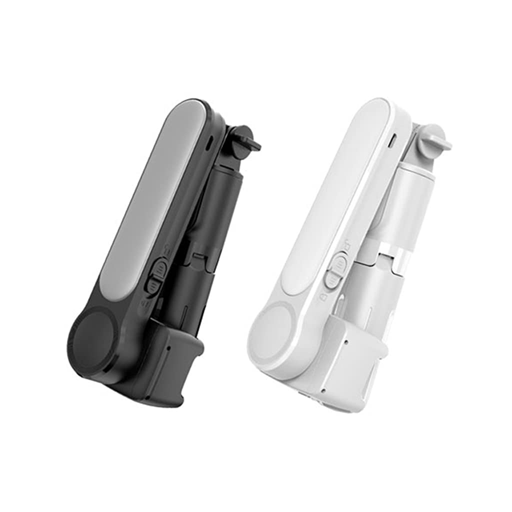 Stabilisateur de cardan Portable pour Smartphone avec Perche à Selfie Extensible et trépied, stabilisateur de cardan pour Smartphone à Rotation Automatique à 360 ° avec trépied de poignée