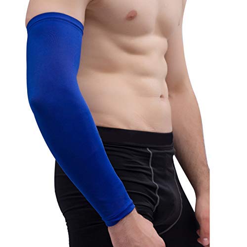 Nema Sunscreen Sports Protective Forearm Elbow Sleeve - Blue - Medium 1