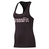 Fitness-T-Shirt für Damen Reebok Damen RCF Graphic Tank F.E.F Hemd, grau (smovol), Medium