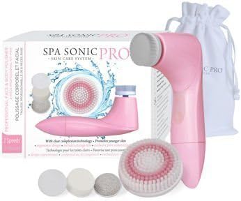 Spa SonicÂ Pro 8-piece Facial Cleansing System (pink) by Spa Sonic