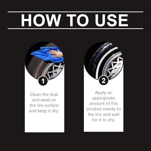 Powerful Wheel Cleaning Refurbish Wax, Wheel Shine Applicator for Rubber Vehicle Exterior Truck Trailer Tractor Scooter Bus (1 Pcs) — view 6