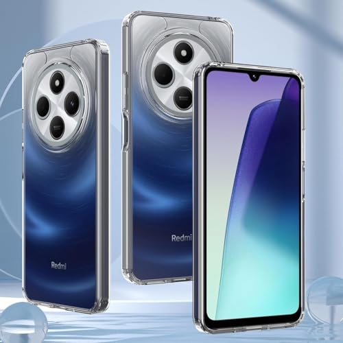 Image of JGD PRODUCTS for Redmi A4 5G Premium Transparent Hybrid Soft Slim Dust Proof Back Case Cover with Camera Protection