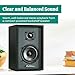 Electrohome Berkeley 2.0 Stereo Powered Bookshelf Speakers with Built-in Amplifier and 3
