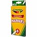 Crayola Original Marker Set, Fine Tip, Assorted Classic Colors, Set of 8, Model:58-7709