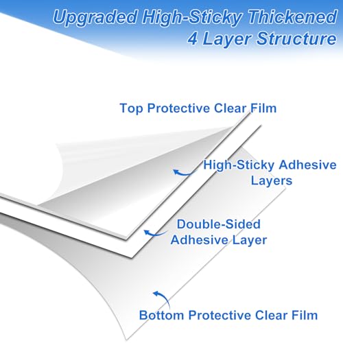 Image of Sticky Mat Tacky Adhesive Pads 300 Sheets, 30 Sheets /Pack, 18'' x 24'' / 45 x 60 cm, Thickened Cleaning Mats for Shoes, Construction, Cleanroom, Laboratories, Hospitals, Dogs, Pets, Home- White
