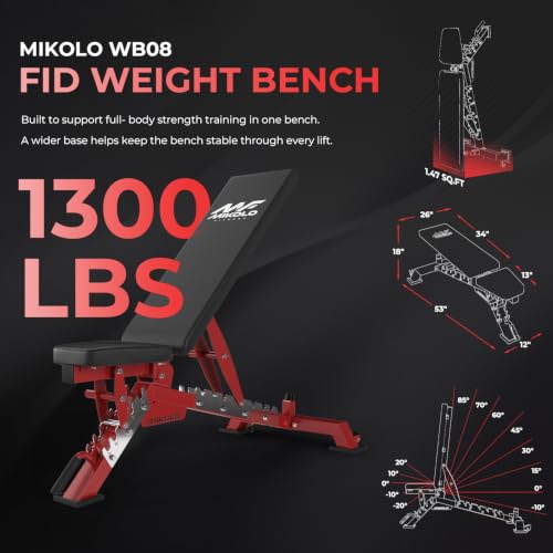 Image of Mikolo HR06 Power Cage with Aluminum Pulleys, 2000LB Power Rack with Independent Dual Pulley System, Multi-Function Home Gym Workout Machine for Cable Crossover
