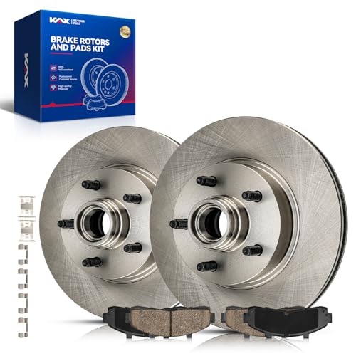 Image of KAX Front Brake Kit, OE Brake Rotors and Ceramic Brake Pads | Fits Ford /Mazda /Mercury- Ranger 1998-2002, Explorer 1995-2001, B3000 2000-2002, Mountaineer 1997-2001, B2500 2000-2001, B2300 2001-2002