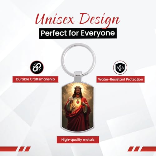 Image of Stylish Metal Keychains with Permanent Glossy Print - Inspirational Quotes & Spiritual Designs - Perfect Key chains for loved ones, Personal Use, Gifts & Return Gifts