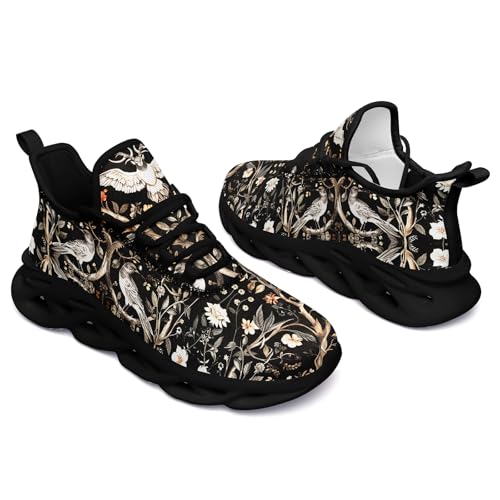 Gothic Skull Running Shoes for Men Women Fashion Lightweight Athletic Sneakers with Unique Punk&Goth Designs Footwear2