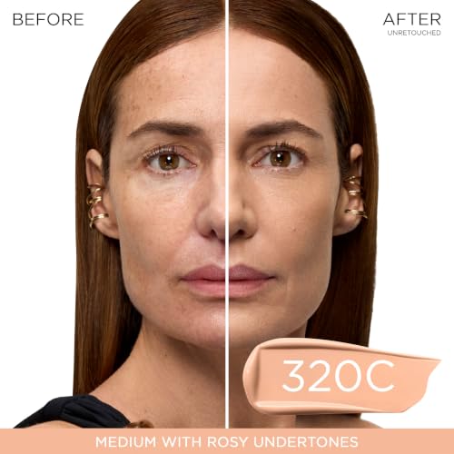 Image of Lancome Teint Idole Ultra Wear Natural Matte Foundation- Longwear, Medium-Full Coverage, Natural Finish, Waterproof & Hydrating - 320C (Medium Skin with Cool /Rosy Undertones), 1 Fl Oz