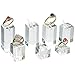 Ring Display Stands Square Acrylic 7Pcs